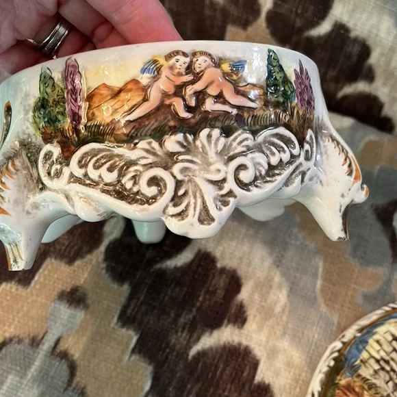 Vintage Capodimonte dish